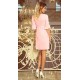 Rochie roz pal scurta croi in A Florenta Rochie roz pal scurta croi in A Florenta 3 - dyandra.ro