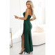 Rochie lunga din satin verde smarald mulata cu buts tip corset Ashera Rochie lunga din satin verde smarald mulata cu buts tip corset Ashera 4 - dyandra.ro