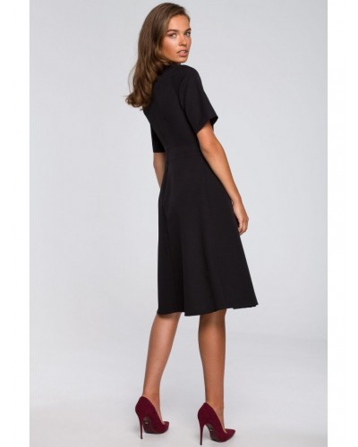 Rochie neagra midi Hullya Rochie neagra midi Hullya - dyandra.ro