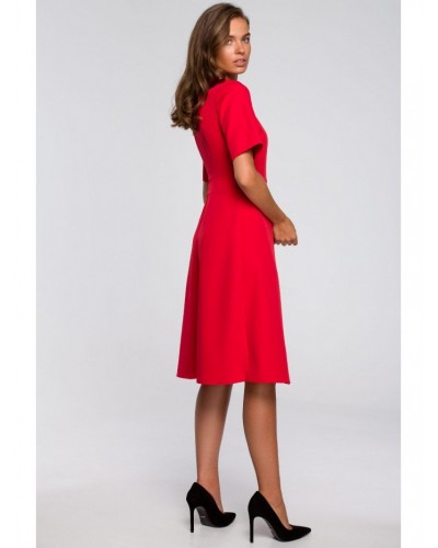 Rochie rosie midi croi A Hullya Rochie rosie midi croi A Hullya - dyandra.ro