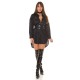Rochie scurta neagra boyfriend tip camasa din bumbac Karleen Rochie scurta neagra boyfriend tip camasa din bumbac Karleen 6 - dyandra.ro