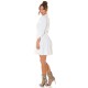 Rochie tip camasa, scurta, alba, Daruka Rochie tip camasa, scurta, alba, Daruka 5 - dyandra.ro