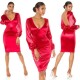 Rochie midi rosie mulata din satin cu maneca lunga Luissa Rochie midi rosie mulata din satin cu maneca lunga Luissa 7 - dyandra.ro