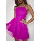 Rochie baby doll scurta din tule roz fucsia SindiW Rochie baby doll scurta din tule roz fucsia SindiW 5 - dyandra.ro