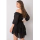 Rochie baby doll neagra cu volane vaporoasa Demyra1 Rochie baby doll neagra cu volane vaporoasa Demyra1 3 - dyandra.ro