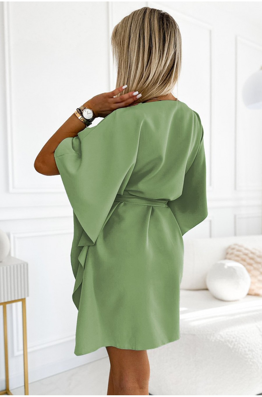 Rochie midi croi fluture kaki oversize Butterfly Rochie midi croi fluture kaki oversize Butterfly 2 - dyandra.ro