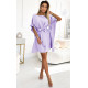 Rochie midi lila lavanda vaporoasa croi fluture Butterfly  4 - dyandra.ro