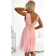 Rochie scurta roz pal baby doll din tulle petrecuta Ramya 3 - dyandra.ro