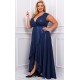 Rochie lunga bleumarin navy din brocard Gracia Rochie lunga bleumarin navy din brocard Gracia 4 - dyandra.ro