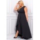 Rochie lunga neagra petrecuta asimetrica Gracia2 Rochie lunga neagra petrecuta asimetrica Gracia2 5 - dyandra.ro