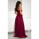 Rochie de nunta lunga burgundy cu tulle si paiete Louanna Rochie de nunta lunga burgundy cu tulle si paiete Louanna 3 - dyandra.ro
