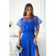 Rochie eleganta lunga albastra cu paiete pe bust Azaliya Rochie eleganta lunga albastra cu paiete pe bust Azaliya 4 - dyandra.ro