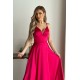 Rochie lunga din satin roz fucsia Aleeza Rochie lunga din satin roz fucsia Aleeza 4 - dyandra.ro