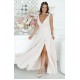 Rochie lunga bej din vascoza Andra Rochie lunga bej din vascoza Andra 3 - dyandra.ro