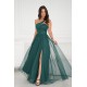 Rochie eleganta lunga verde cu tulle si paiete vaporoasa Louanna Rochie eleganta lunga verde cu tulle si paiete vaporoasa Louanna 2 - dyandra.ro