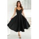 Rochie midi eleganta neagra din vascoza cu umerii goi in clos Fabiola Rochie midi eleganta neagra din vascoza cu umerii goi in clos Fabiola 2 - dyandra.ro