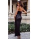 Rochie de ocazie lunga neagra mulata CiriLux Rochie de ocazie lunga neagra mulata CiriLux 3 - dyandra.ro