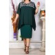 Rochie midi verde vaporoasa XXL Zina Rochie midi verde vaporoasa XXL Zina 2 - dyandra.ro