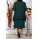 Rochie midi verde vaporoasa XXL Zina Rochie midi verde vaporoasa XXL Zina 3 - dyandra.ro
