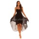 Rochie scurta neagra vaporoasa cu trena Marlyn Rochie scurta neagra vaporoasa cu trena Marlyn 3 - dyandra.ro