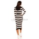 Rochie midi vascoza alba cu dungi negre Koucla Sailor Rochie midi vascoza alba cu dungi negre Koucla Sailor 3 - dyandra.ro
