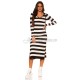 Rochie midi vascoza alba cu dungi negre Koucla Sailor Rochie midi vascoza alba cu dungi negre Koucla Sailor 5 - dyandra.ro