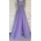 Rochie de seara eleganta lunga din tul lila Adele Rochie de seara eleganta lunga din tul lila Adele 2 - dyandra.ro