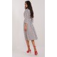 Rochie tip camasa neagra cu dungi cu maneca trei sferturi Saila1 Rochie tip camasa neagra cu dungi cu maneca trei sferturi Saila1 4 - dyandra.ro