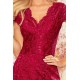 Rochie midi mulata din dantela burgundy Alissa Rochie midi mulata din dantela burgundy Alissa 6 - dyandra.ro