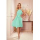 Rochie vaporoasa midi menta Alizee Rochie vaporoasa midi menta Alizee 4 - dyandra.ro