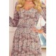 Rochie midi, multicolora, cu maneca lunga, cu volan, boho, Danielle Rochie midi, multicolora, cu maneca lunga, cu volan, boho, Danielle 6 - dyandra.ro