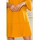 Rochie scurta, galben mustar, cu volan plisat, Codruta Rochie scurta, galben mustar, cu volan plisat, Codruta 3 - dyandra.ro