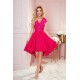 Rochie midi roz zmeura cu dantela Ivy Rochie midi roz zmeura cu dantela Ivy 2 - dyandra.ro