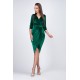 Rochie scurta verde din catifea Crenguta Rochie scurta verde din catifea Crenguta 3 - dyandra.ro