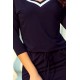 Rochie midi, vascoza, bleumarin, mulata, Nalia Rochie midi, vascoza, bleumarin, mulata, Nalia 6 - dyandra.ro