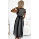 Rochie midi neagra, din tulle cu bulinute, Giuseppina Rochie midi neagra, din tulle cu bulinute, Giuseppina 3 - dyandra.ro