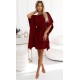 Rochie midi oversize, burgundy, croi fluture, Butterfly Rochie midi oversize, burgundy, croi fluture, Butterfly 4 - dyandra.ro