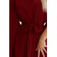 Rochie midi oversize, burgundy, croi fluture, Butterfly Rochie midi oversize, burgundy, croi fluture, Butterfly 5 - dyandra.ro