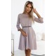 Rochie scurta A-line bej cu maneca lunga Shenya Rochie scurta A-line bej cu maneca lunga Shenya 2 - dyandra.ro