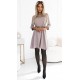 Rochie scurta A-line bej cu maneca lunga Shenya Rochie scurta A-line bej cu maneca lunga Shenya 6 - dyandra.ro