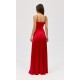 Rochie din satin rosie lunga petrecuta SalmaR Rochie din satin rosie lunga petrecuta SalmaR 3 - dyandra.ro