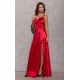 Rochie din satin rosie lunga petrecuta SalmaR Rochie din satin rosie lunga petrecuta SalmaR 4 - dyandra.ro