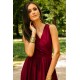 Rochie lunga din voal burgundy vaporoasa Yurianne Rochie lunga din voal burgundy vaporoasa Yurianne 6 - dyandra.ro