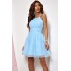 Rochie baby doll scurta din tulle baby blue SindiW Rochie baby doll scurta din tulle baby blue SindiW 2 - dyandra.ro