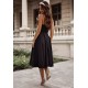 Rochie de ocazie midi neagra tip baby doll din bumbac retro in clos TifaniW3 Rochie de ocazie midi neagra tip baby doll din bumbac retro in clos TifaniW3 3 - dyandra.ro