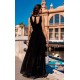 Rochie lunga din voal, neagra, vaporoasa, Yurianne Rochie lunga din voal, neagra, vaporoasa, Yurianne 3 - dyandra.ro