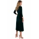 Rochie midi verde din catifea clasica Simina Rochie midi verde din catifea clasica Simina 3 - dyandra.ro