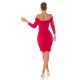 Rochie midi rosie mulata cu maneca lunga Endellion Rochie midi rosie mulata cu maneca lunga Endellion 6 - dyandra.ro