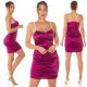 Rochie scurta din satin mov mulata cu umerii goi Noreya Rochie scurta din satin mov mulata cu umerii goi Noreya 8 - dyandra.ro