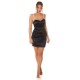 Rochie scurta neagra din satin mulata cu umerii goi Noreya Rochie scurta neagra din satin mulata cu umerii goi Noreya 4 - dyandra.ro